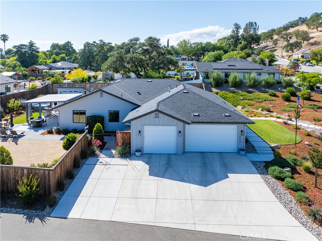 8550 El Corte Road Atascadero, CA 93422 - Photo 41 of 72 a aerial view of a house with swimming pool and sitting area
