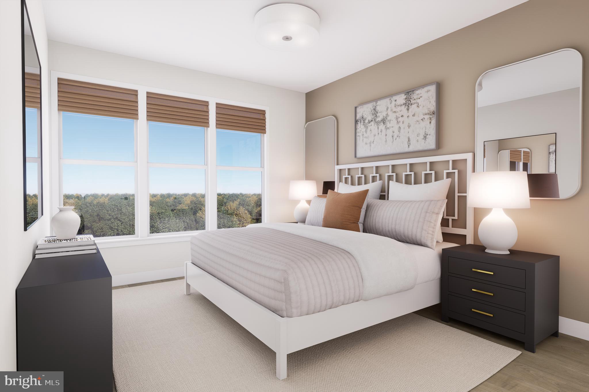 1121 Fortune Terrace, Unit 6 Potomac, MD 20854 - Photo 9 of 12 Secondary Bedroom - Rendering