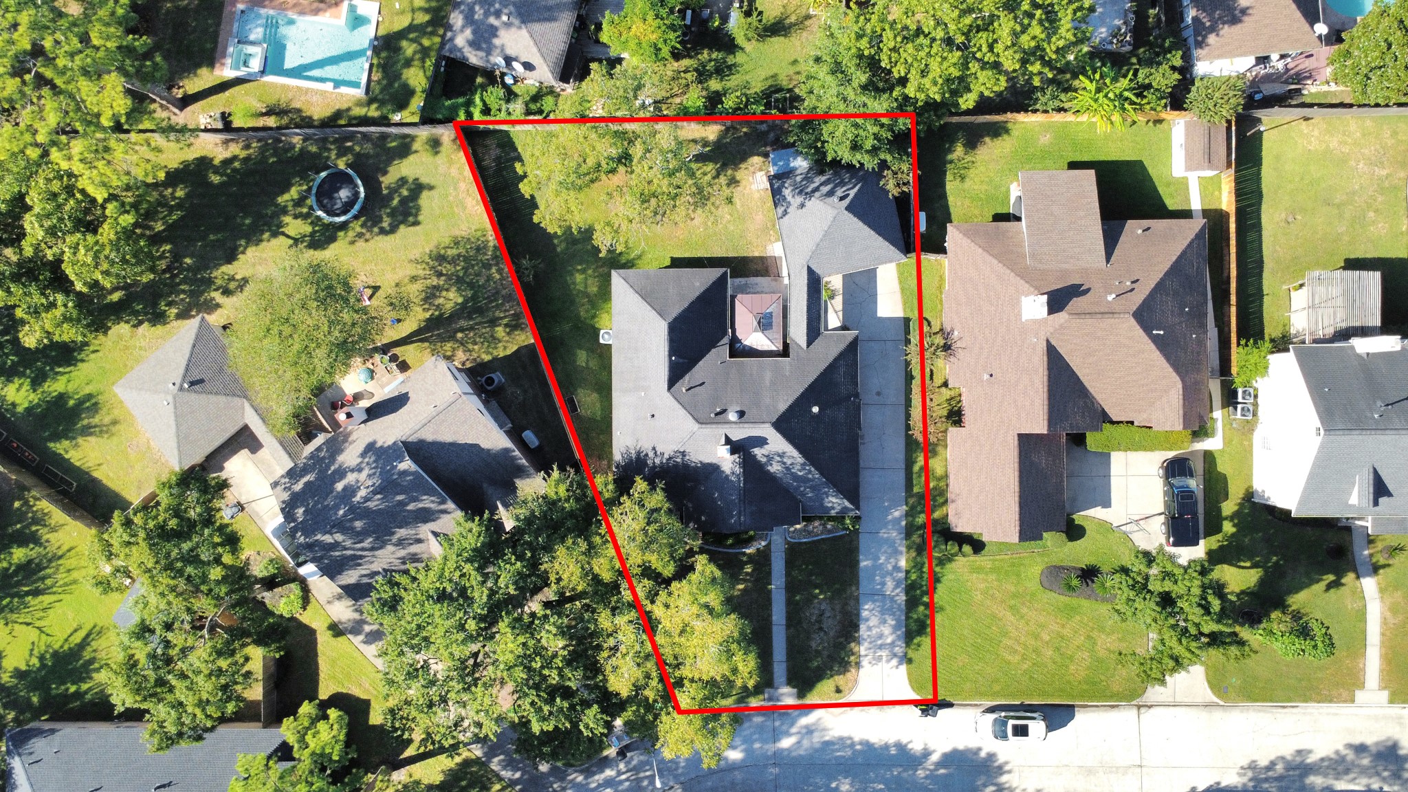 3642 Postwood Drive Spring, TX 77388 - Photo 43 of 43 an aerial view of residential houses with outdoor space