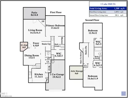$360,000 | 1 Lake Hill Drive, Durham, NC 27713
