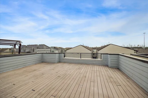 a view of a roof deck