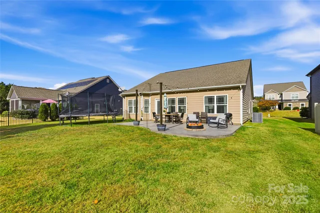 a backyard of a house