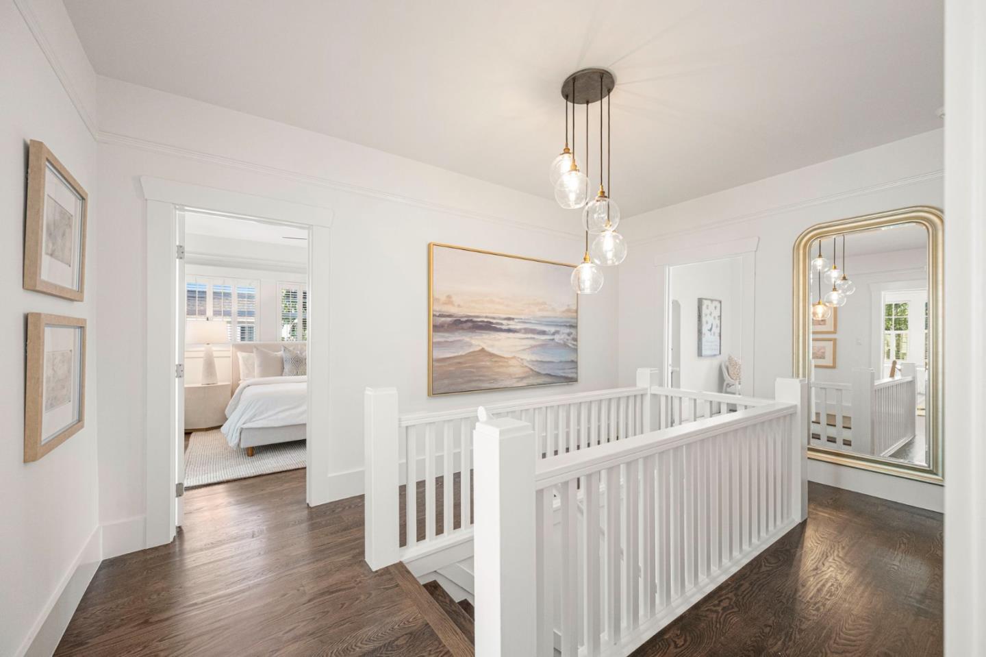 445 Arlington Road Redwood City, CA 94062 - Photo 17 of 50 a view of a hallway with wooden floor and windows