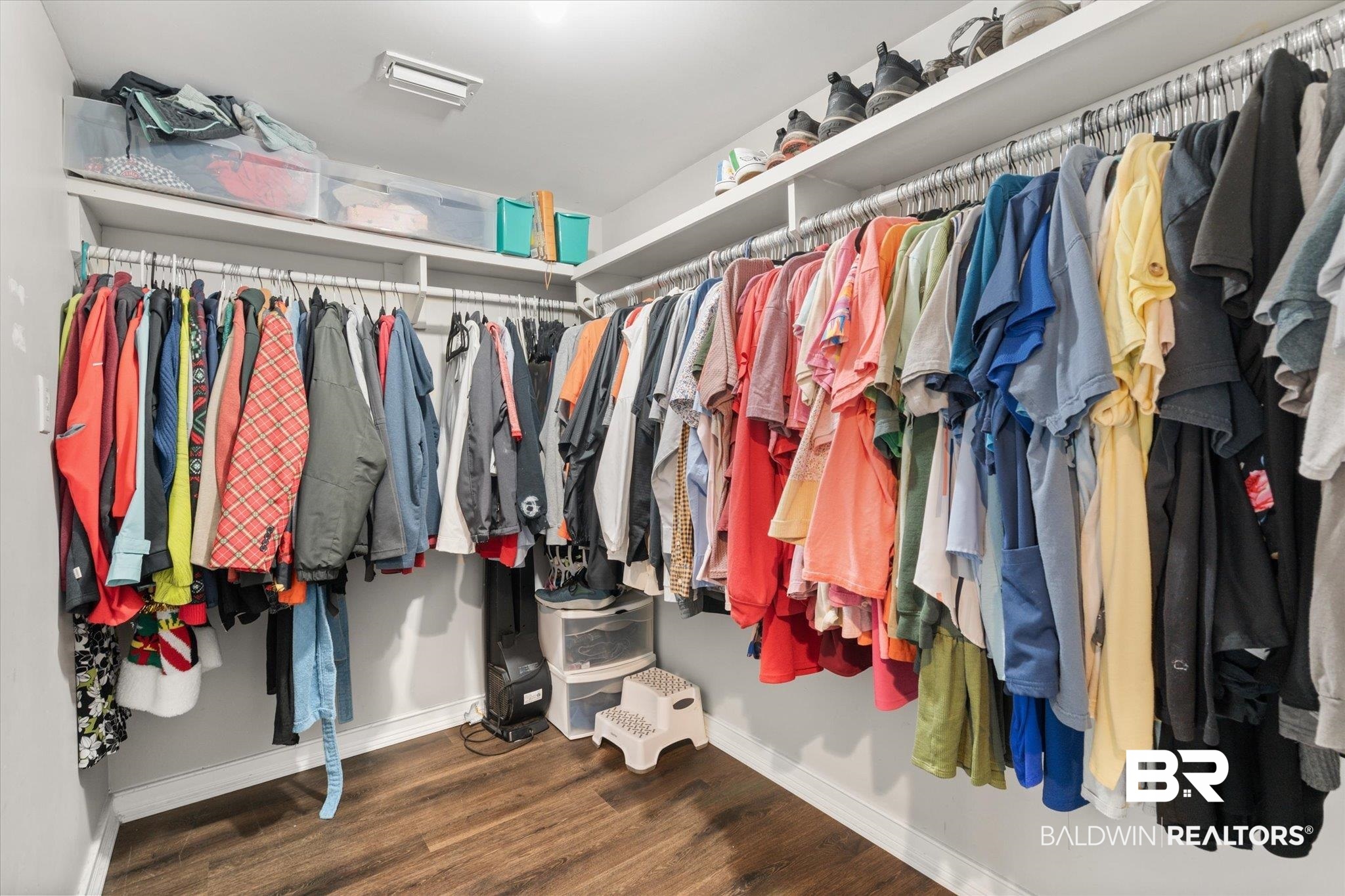 529 Cleveland Road Saraland, AL 36571 - Photo 16 of 31 Spacious closet featuring wood finished floors