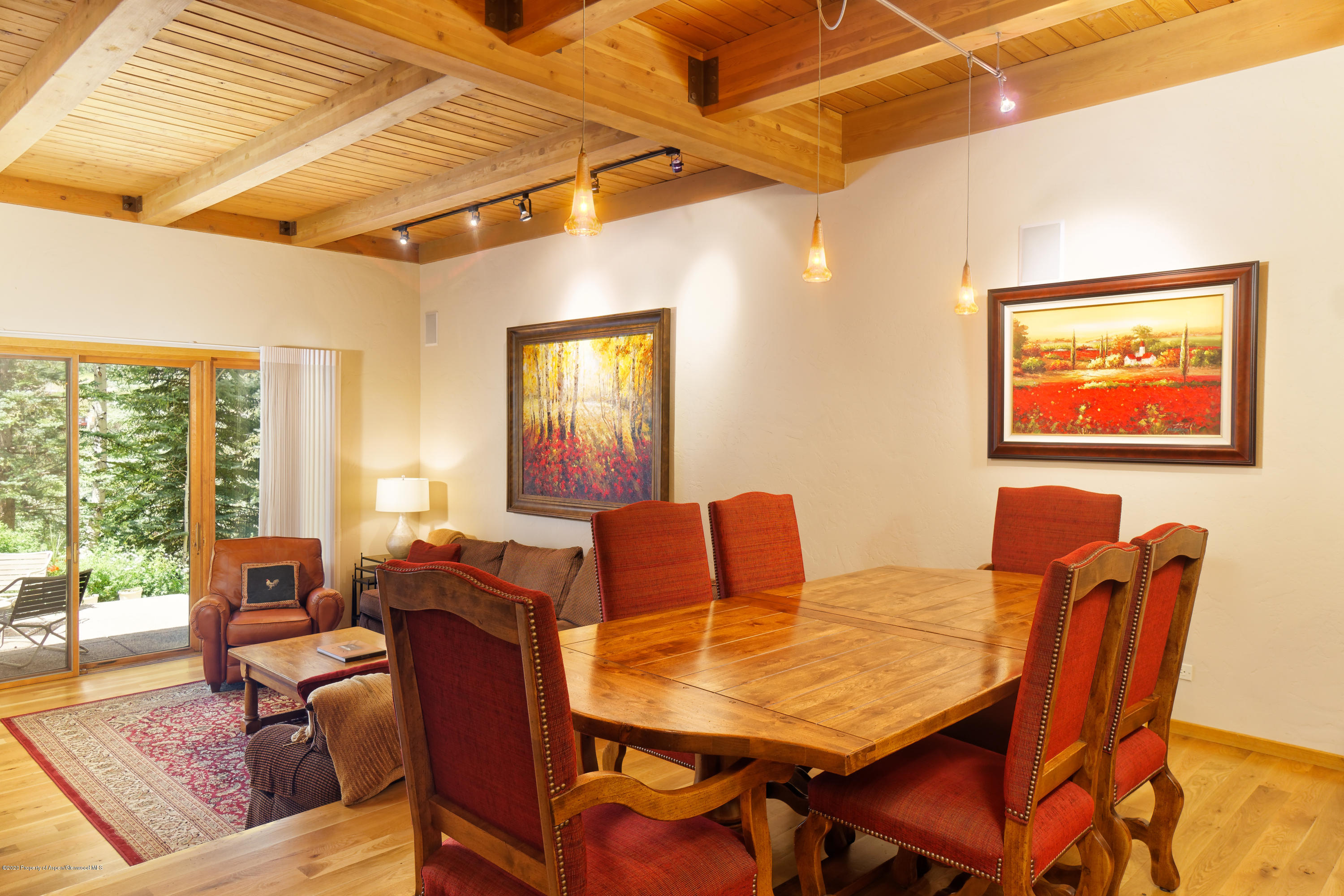 800 Ridge Road, Unit 9 Snowmass Village, CO 81615 - Photo 3 of 42 a view of a dining room with furniture window and outside view