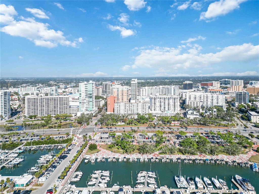 33 South Gulfstream Avenue, Unit 502 Sarasota, FL 34236 - Photo 20 of 23 a city view with lot of high rise buildings