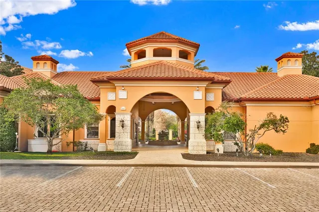 a view of a lobby with fountain