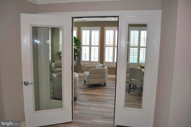 a view of a tables and chairs in patio