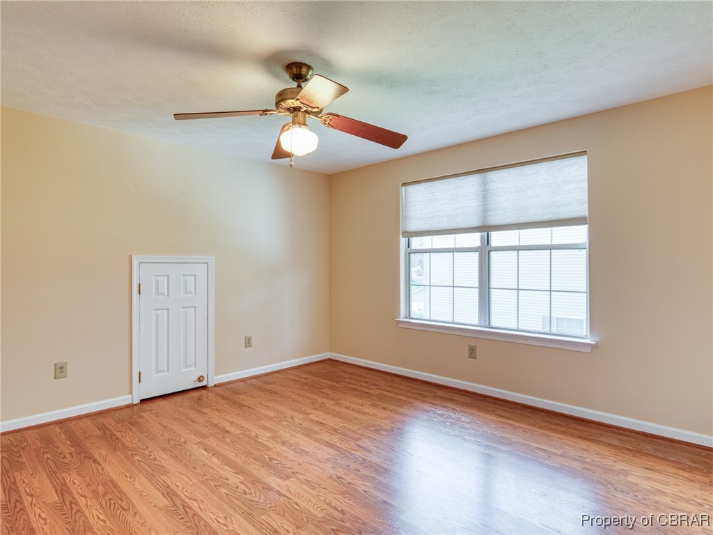 6 Ruth Circle Hampton, VA 23666 - Photo 27 of 50 Empty room featuring ceiling fan and light hardwood / wood-style floors