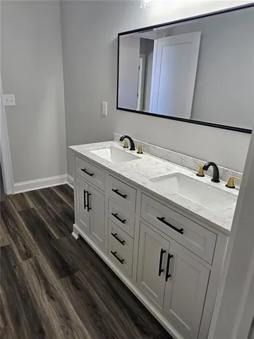 a view of wooden floor