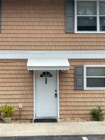 a view of a door of the house