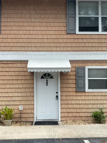 a view of a door of the house