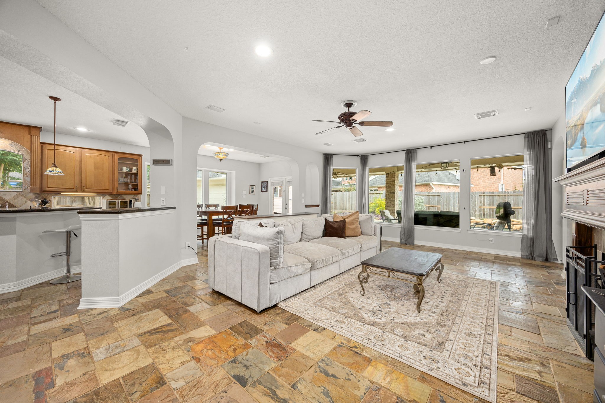 22610 Shallow Spring Court Katy, TX 77494 - Photo 45 of 45 a living room with furniture and kitchen view