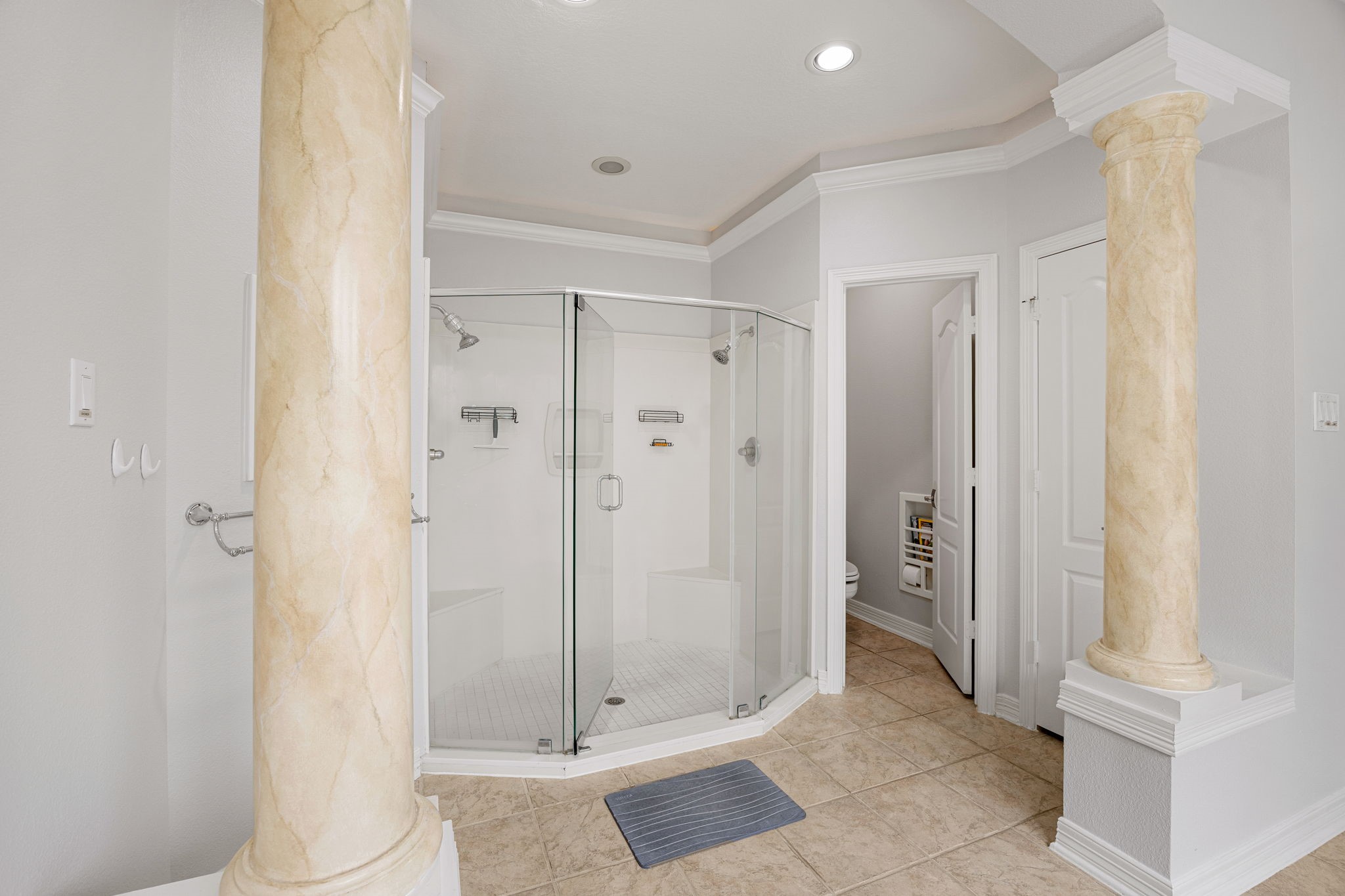 22610 Shallow Spring Court Katy, TX 77494 - Photo 20 of 45 a bathroom with a shower and a sink