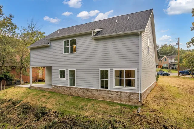 a backyard of a house