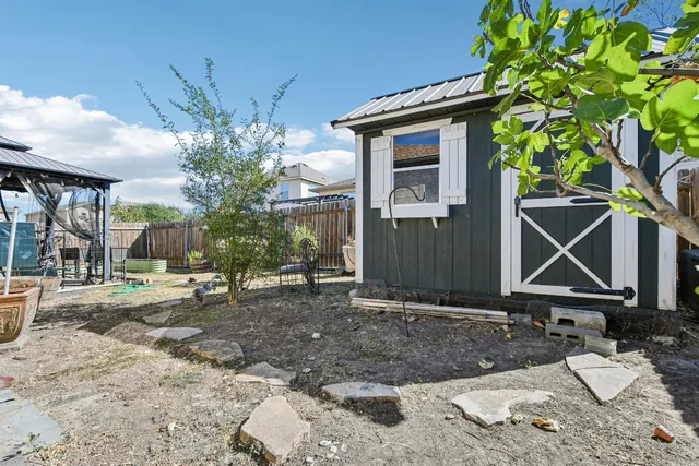 a view of outdoor space with seating area