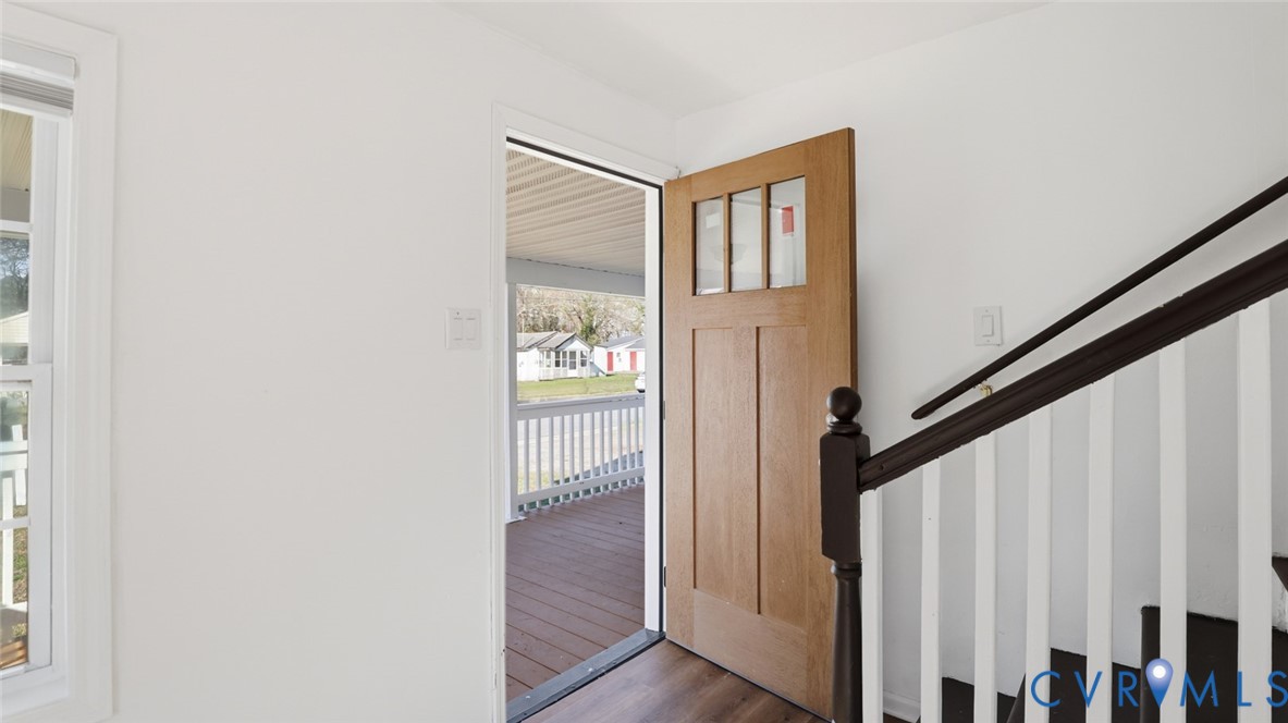 205 Cobb Street Franklin, VA 23851 - Photo 54 of 57 a view of a hallway with wooden floor and entryway