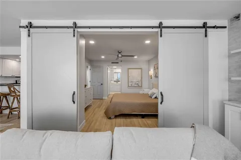 a view of a chairs and tables in balcony