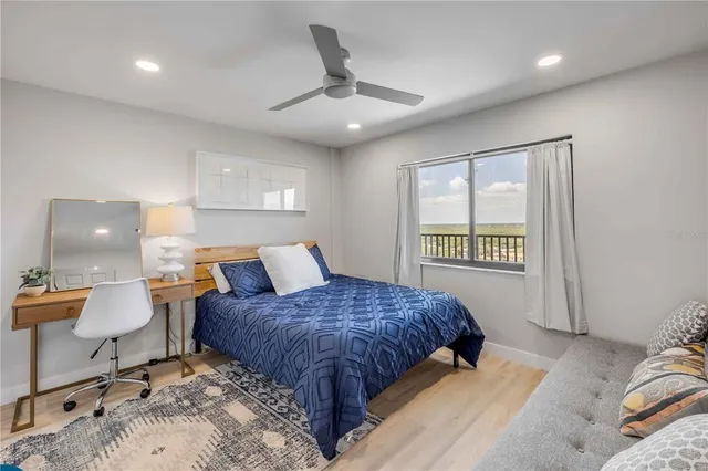 a view of a balcony with an outdoor space