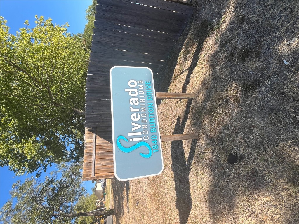 1840 Burton Drive, Unit 184 Austin, TX 78741 - Photo 17 of 23 View of community / neighborhood sign