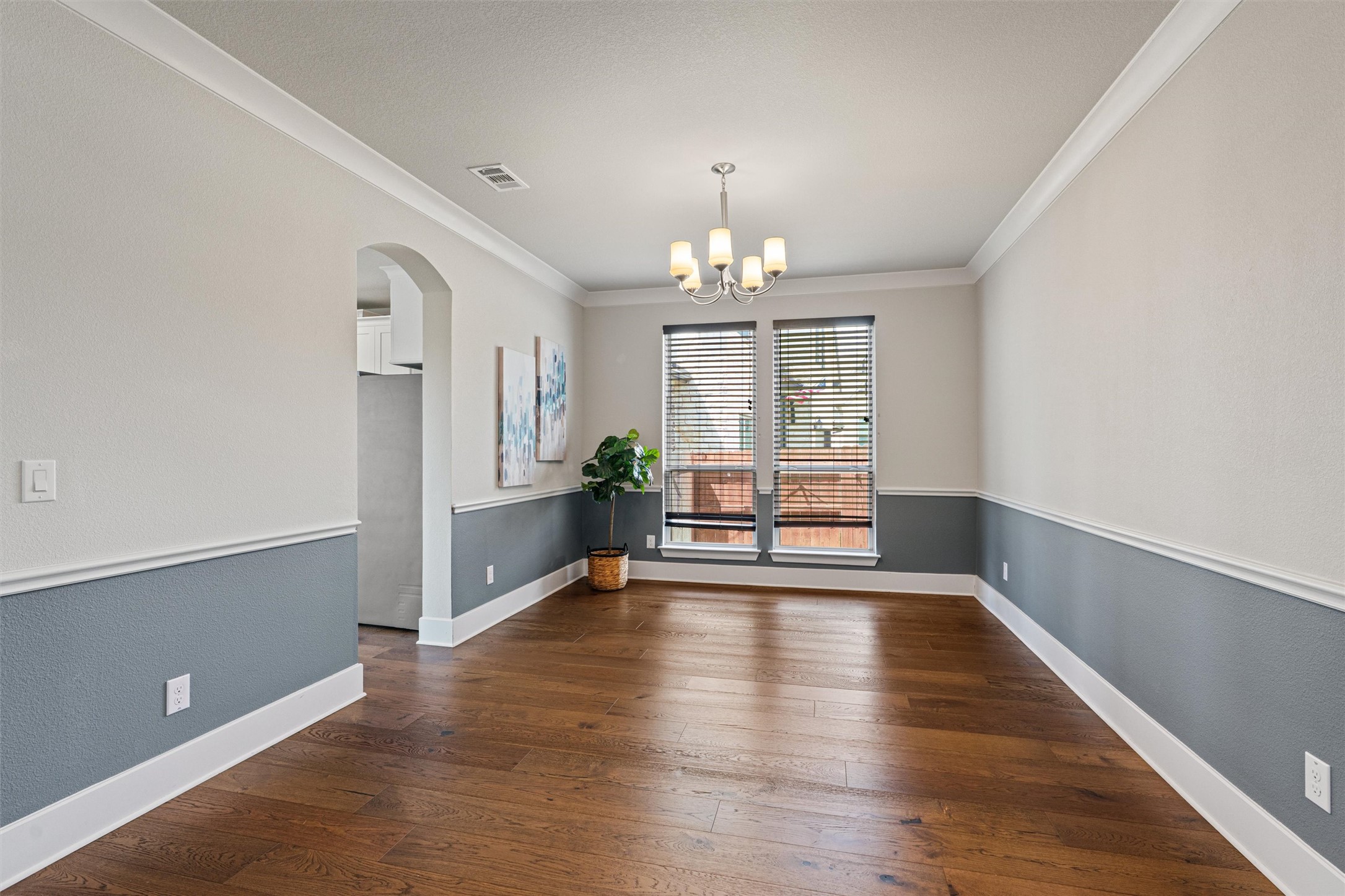 108 Rio Vista Drive Georgetown, TX 78626 - Photo 16 of 40 a view of an empty room with a window and wooden floor