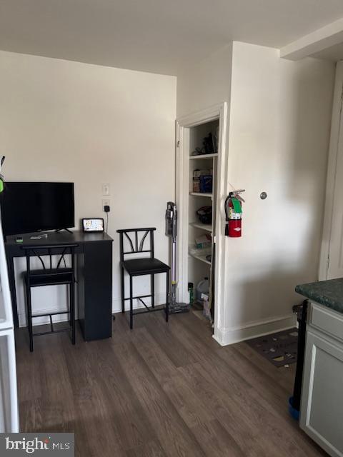 117 East Walnut Avenue, Unit F Merchantville, NJ 08109 - Photo 11 of 19 a view of a workspace with furniture and wooden floor