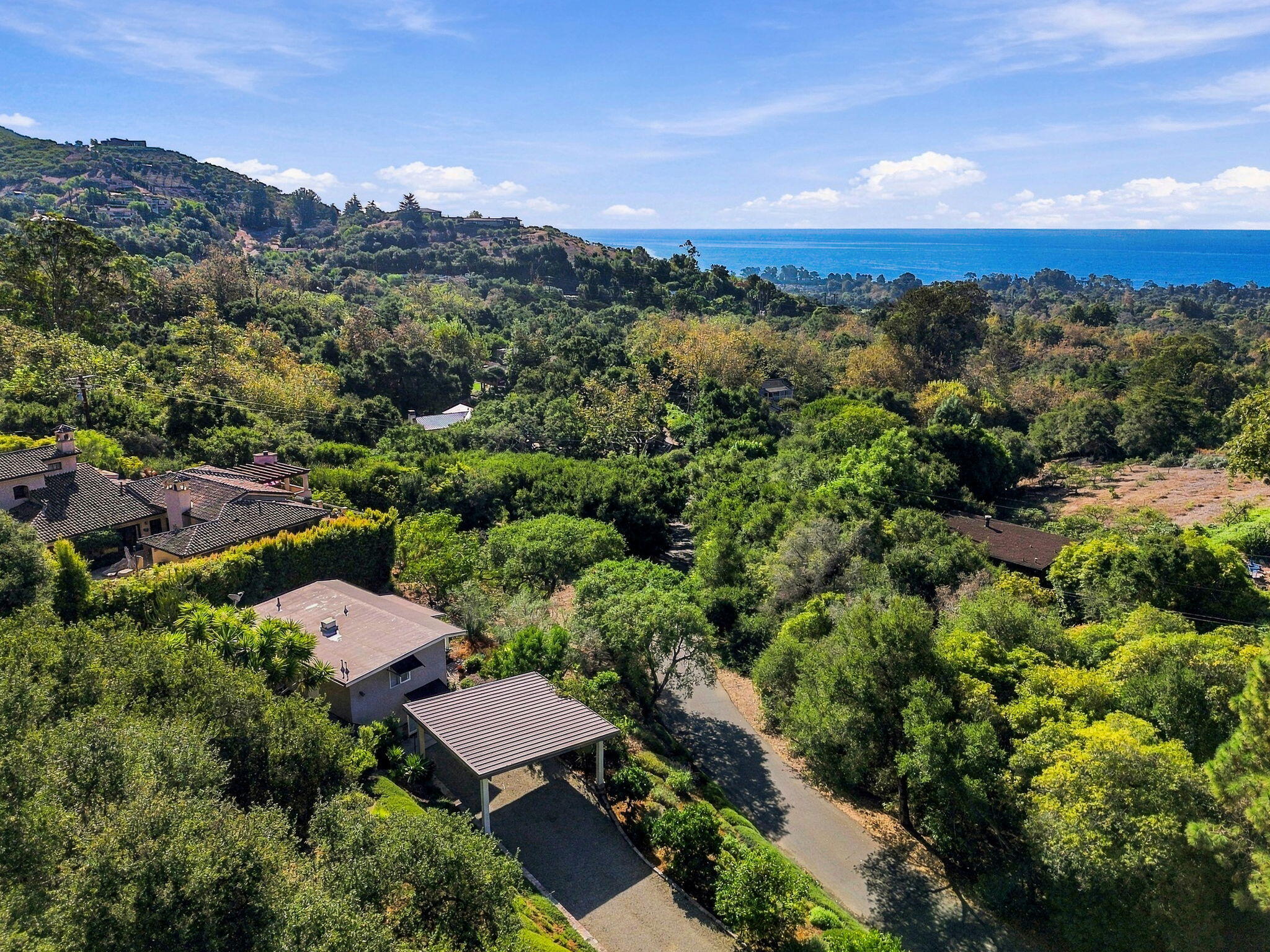 2870 Torito Road Santa Barbara, CA 93108 - Photo 2 of 36 Aerial with Ocean View