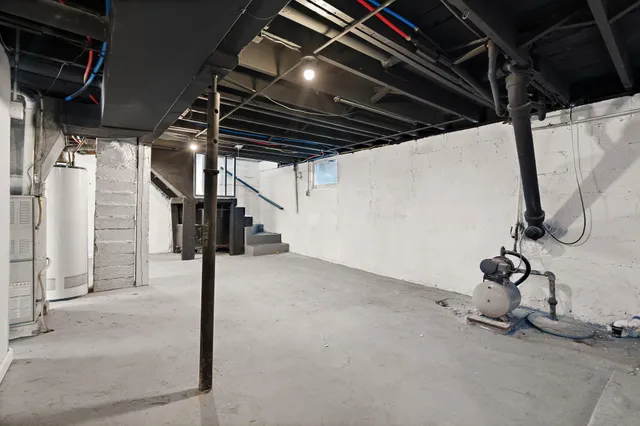 a view of water heater room