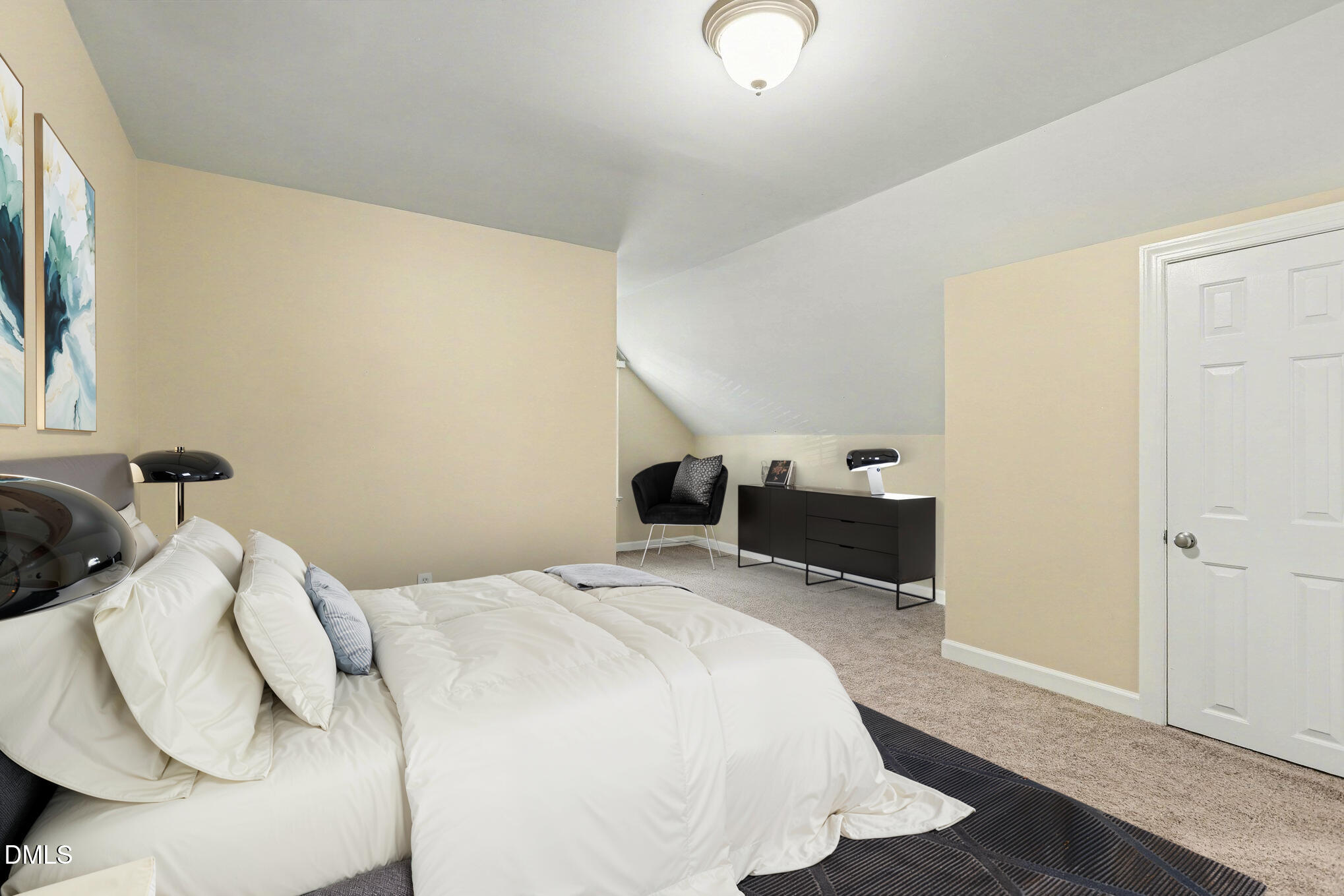 2616 Jasper Lane Raleigh, NC 27613 - Photo 21 of 44 a bedroom with a bed and wooden floor