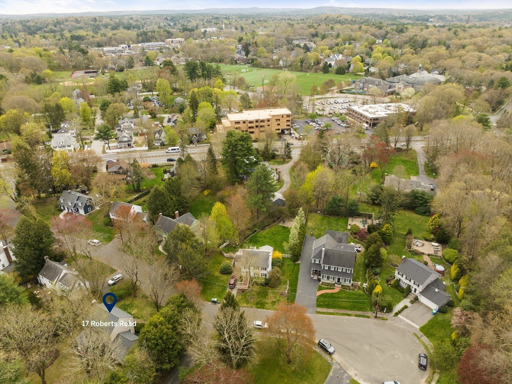 17 Roberts Road Wellesley, MA 02481 - Photo 33 of 34 an aerial view of residential houses with outdoor space