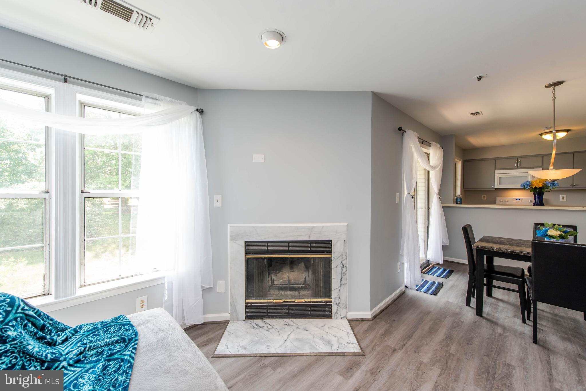 7902 Crows Nest Court, Unit 345 Laurel, MD 20707 - Photo 13 of 35 Living Room w/fireplace & marble surround