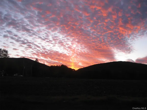 a view of city and mountain