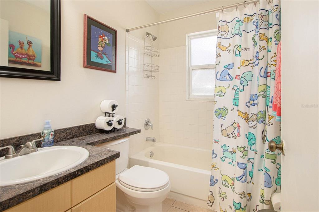 4105 Spring Way Circle Valrico, FL 33596 - Photo 29 of 34 a bathroom with a granite countertop sink a toilet and a bathtub