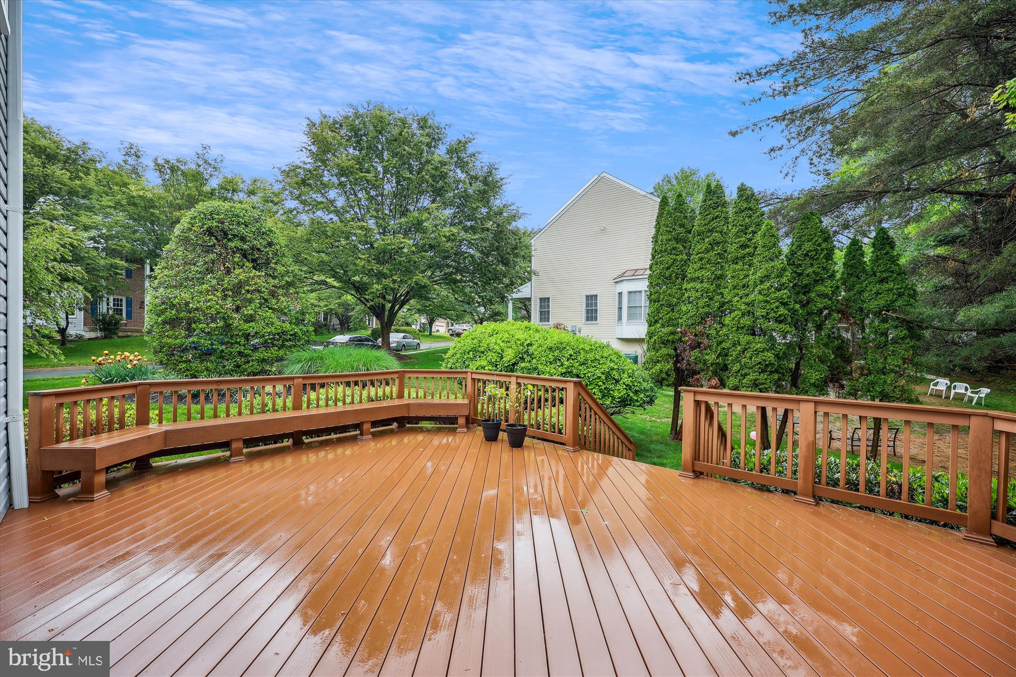 18717 Severn Road Gaithersburg, MD 20879 - Photo 3 of 44 a view of balcony with deck and wooden floor