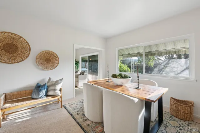 a room with furniture and window