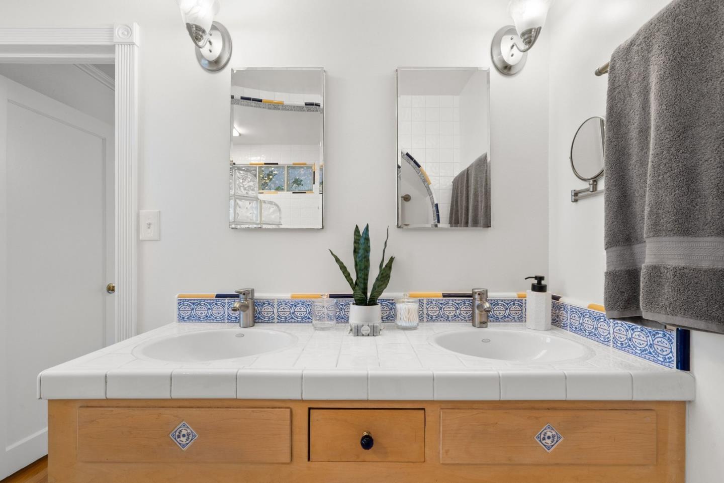 280 Main Street Ben Lomond, CA 95005 - Photo 26 of 47 a bathroom with a sink and a mirror