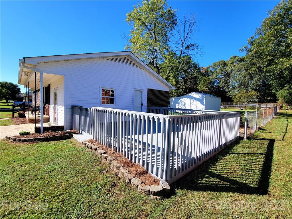 3411 Fallston Road Shelby, NC 28150 - Photo 29 of 39 a view of a house with backyard and porch