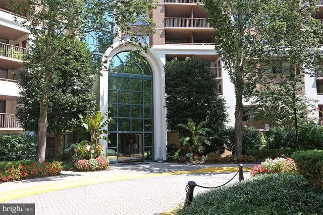 front view of house with a yard and potted plants