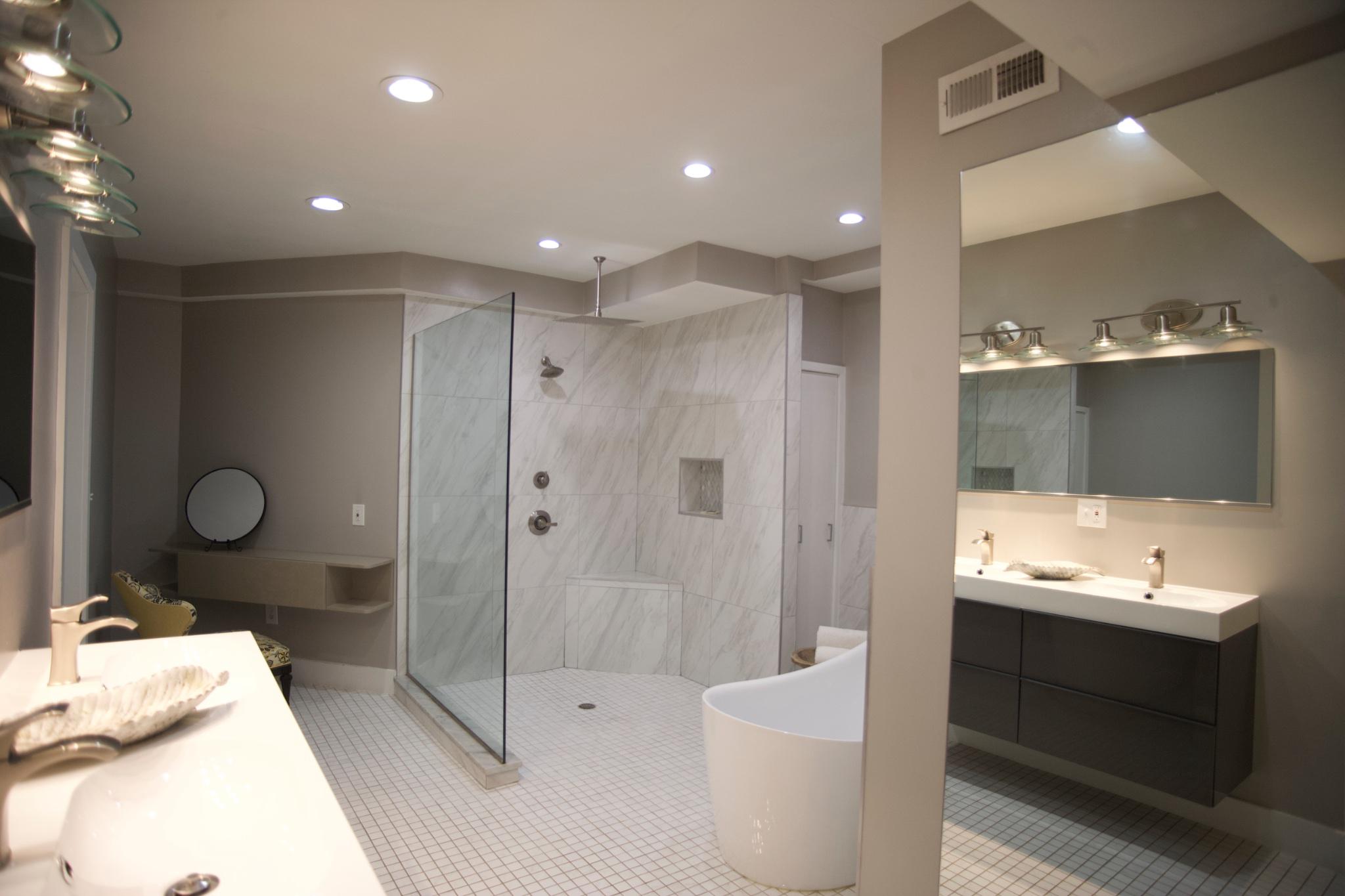 1219 Meadow View Road Pasadena, MD 21122 - Photo 11 of 16 In-Law Suite Sleek modern bathroom oasis.