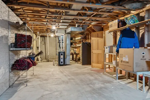 a view of a storage room