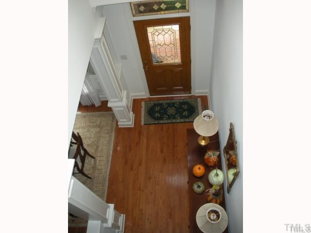 7409 Fontana Ridge Lane Raleigh, NC 27613 - Photo 10 of 25 View from the catwalk to the beautiful entrance foyer! High ceilings. Foyer