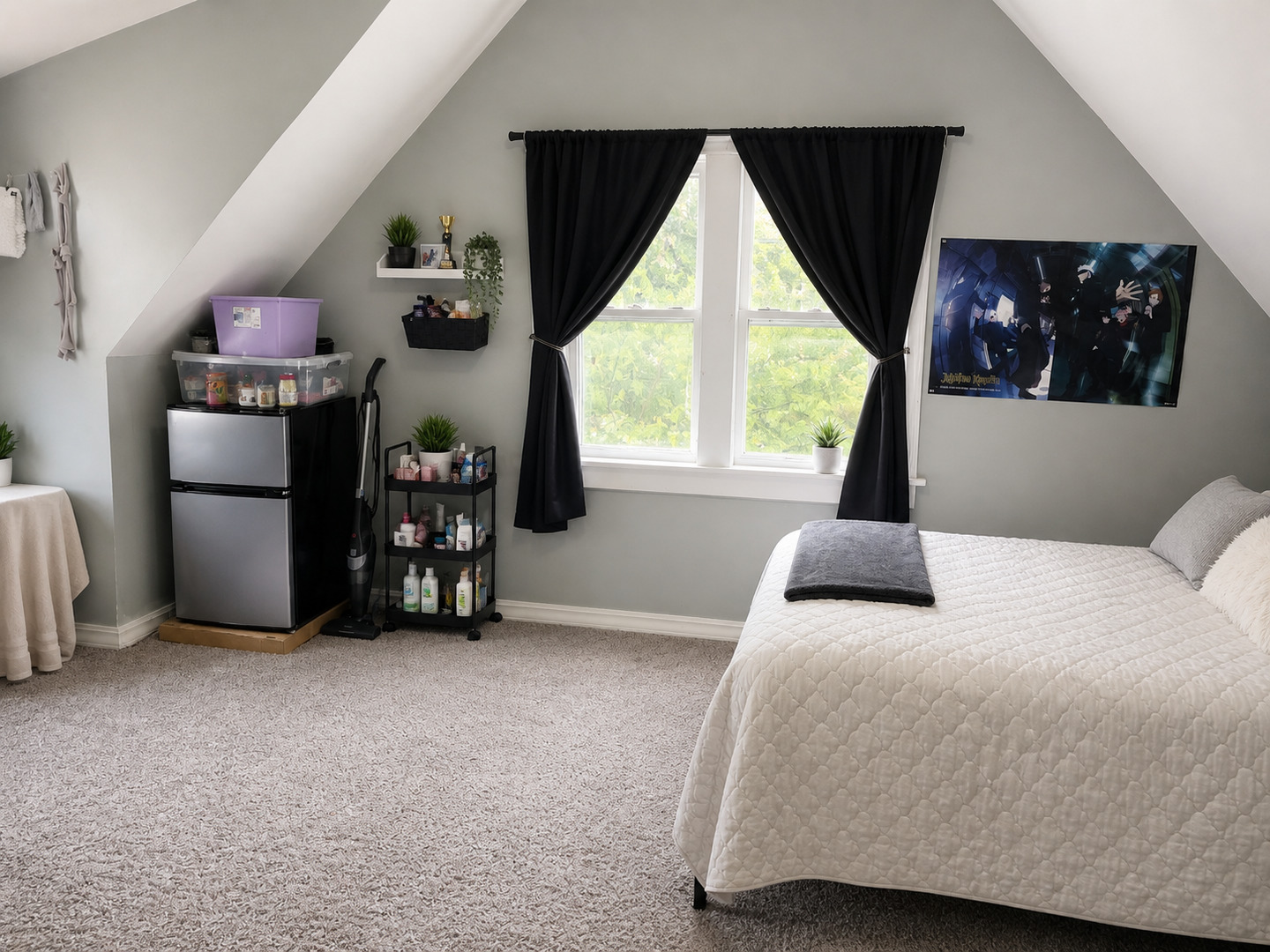 720 Adams Street Elgin, IL 60123 - Photo 12 of 16 a bedroom with a bed and a large window