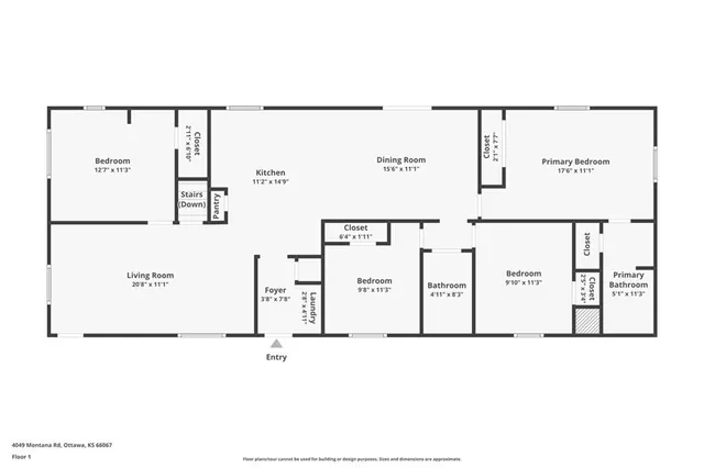 $325,000 | 4049 Montana Road, Ottawa, KS 66067