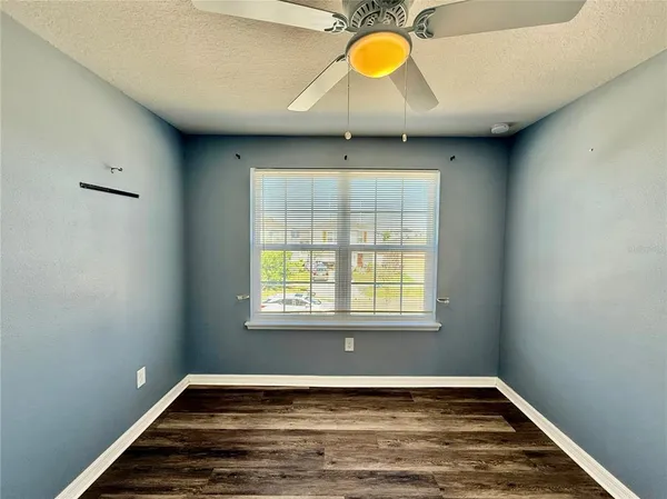 an empty room with window