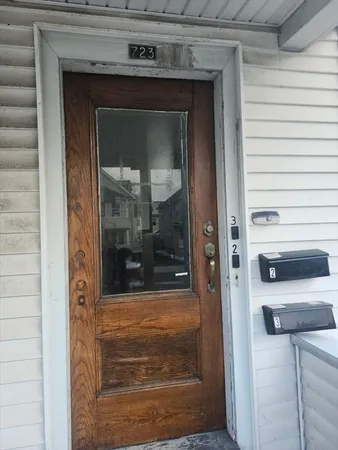 a view of a entryway door of the house