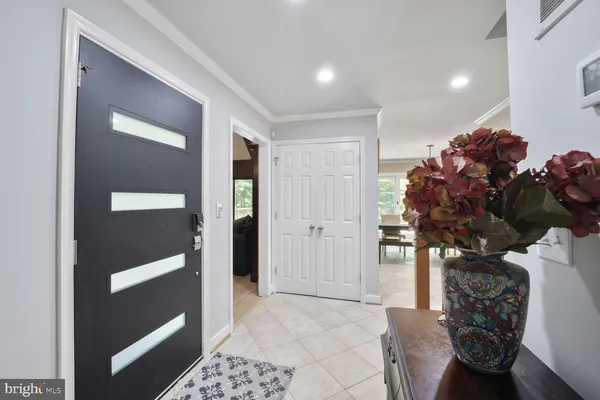 a view of hallway with stairs