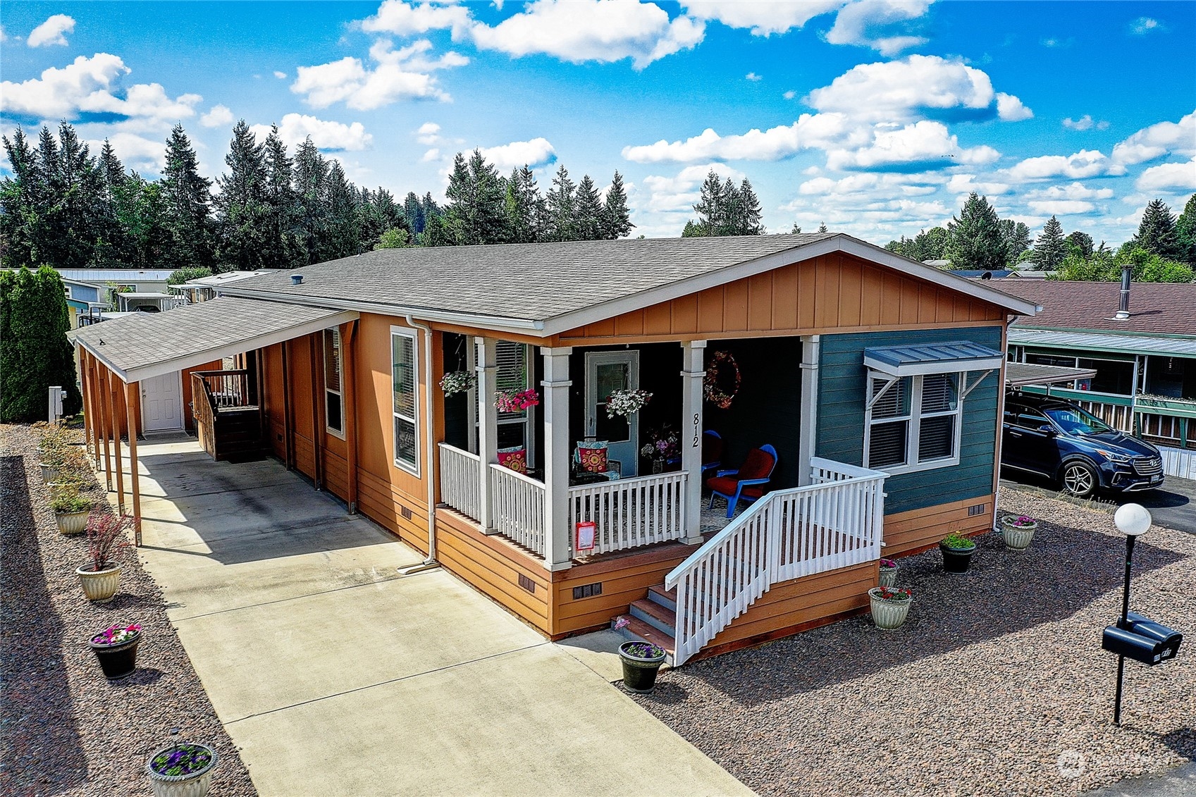 812 Pine Drive Enumclaw, WA 98022 - Photo 22 of 26 a view of a house with pool and sitting area