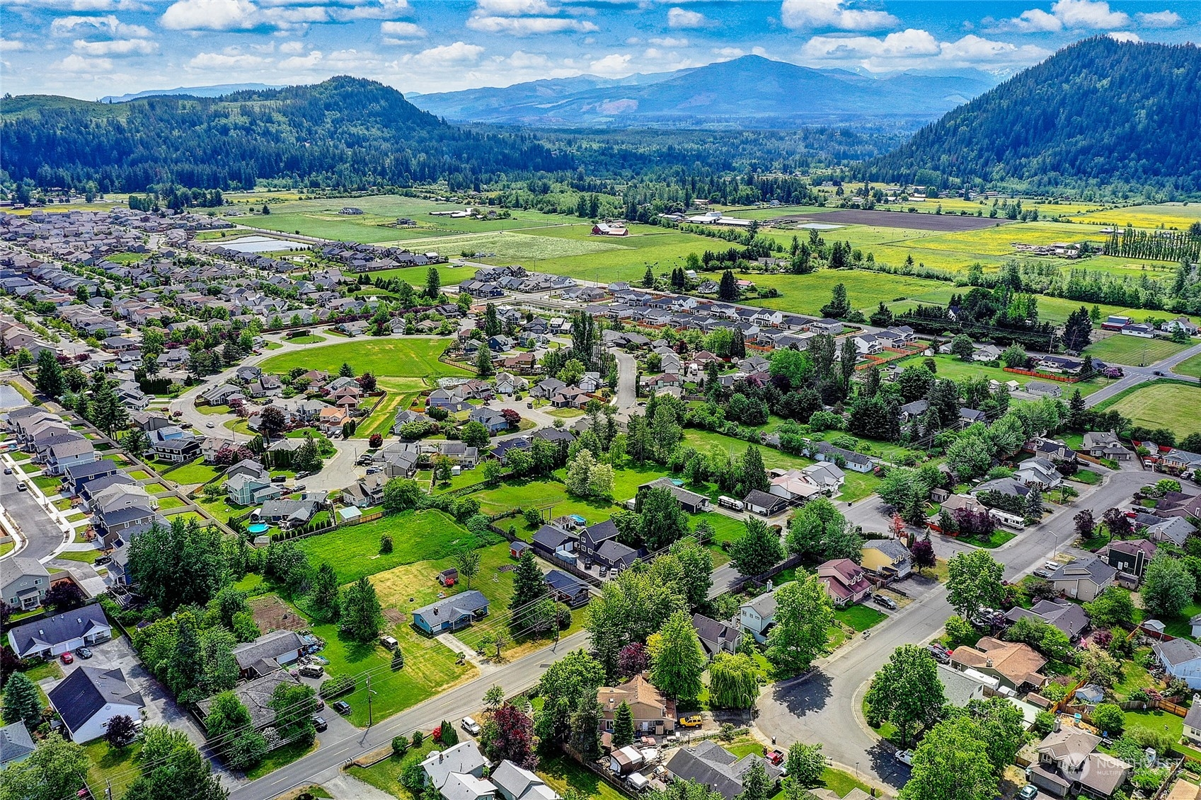 812 Pine Drive Enumclaw, WA 98022 - Photo 25 of 26 a view of a city with a mountain