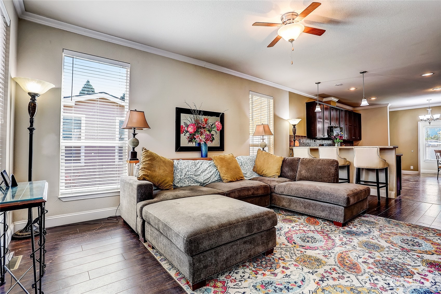 812 Pine Drive Enumclaw, WA 98022 - Photo 6 of 26 a living room with furniture and a flat screen tv