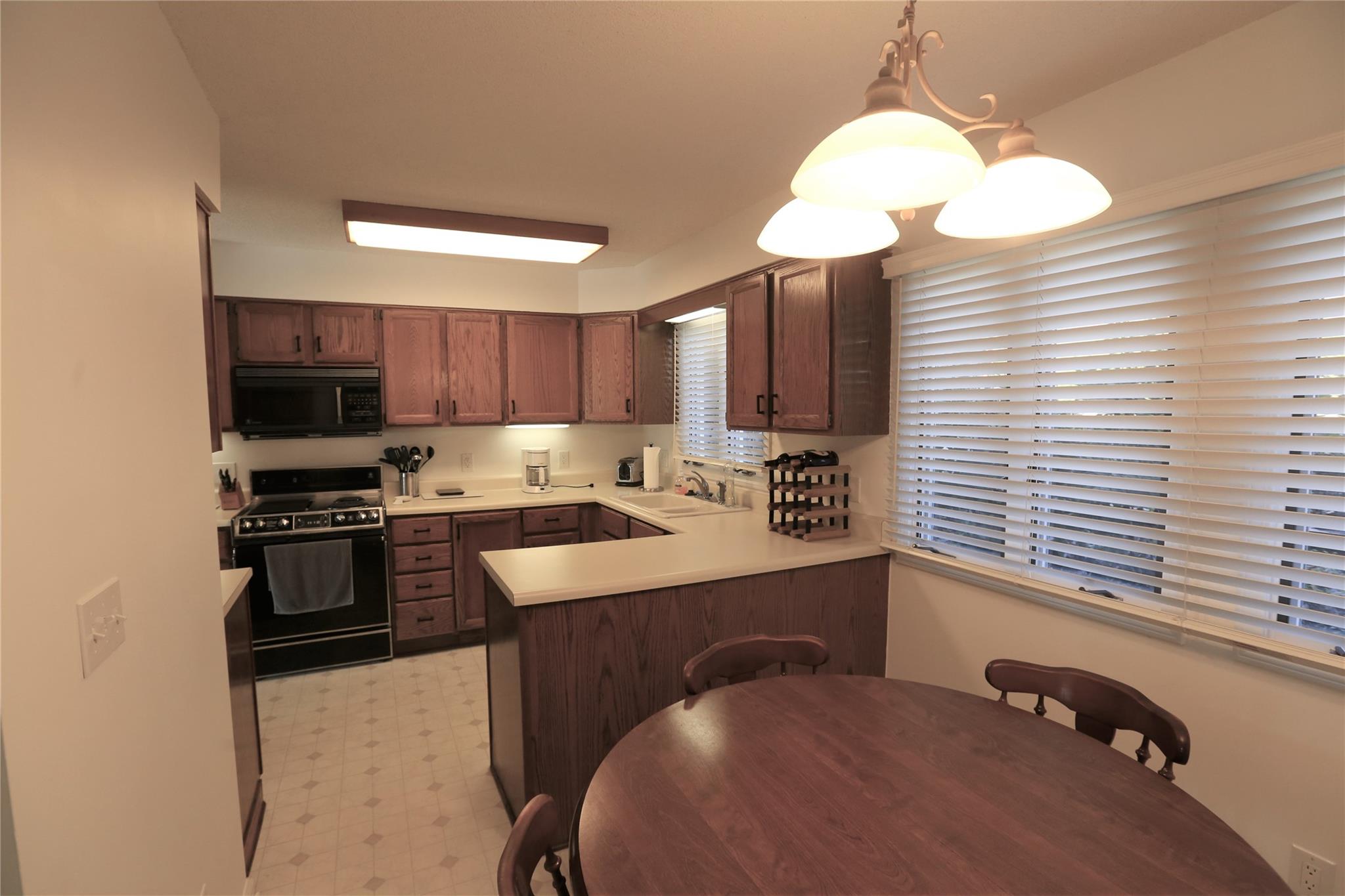 125 Burning Tree Lane Flat Rock, NC 28731 - Photo 9 of 15 a kitchen with a stove a sink and a microwave